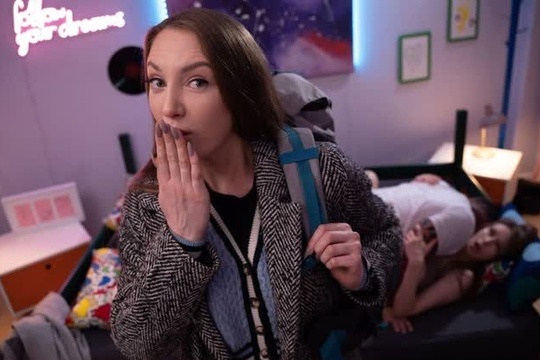 Caught the neighbors in bed? Don’t be shy, join them as the third!